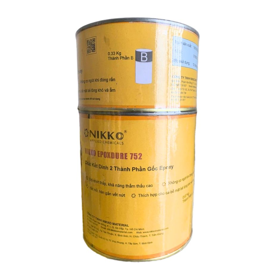 Nikko Epoxdure 752 Keo Epoxy 2 Thành Phần - Bộ 1kg Nikko Epoxdure 752 Keo Epoxy 2 Thành Phần - Bộ 1kg
