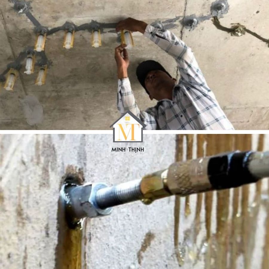 Keo Epoxy Bơm Vết Nứt Bê Tông Epoxy Resin D-200