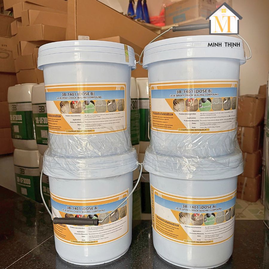 Keo Epoxy Trám Vết Nứt Bê Tông 3B 1401